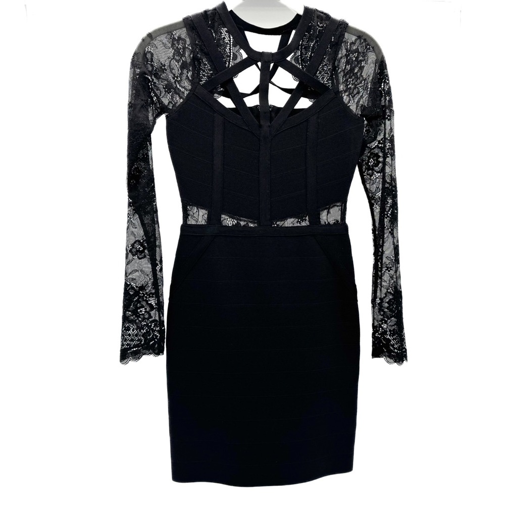♥️ Guess Black Cut Out Backless Mini Dress
